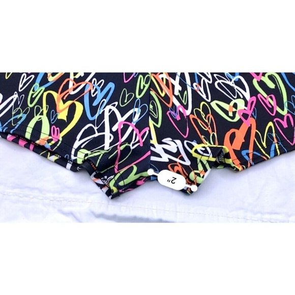 Womens Cheer Dance Boy Cut Hot Pants Hearts Low Rise Small JB Bloomers - Picture 5 of 7